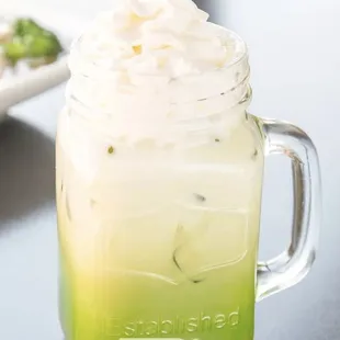 Matcha Green Tea w/ Whipped Cream