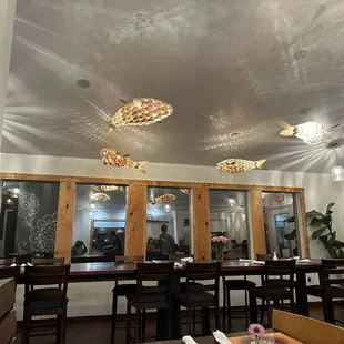 Open dining room