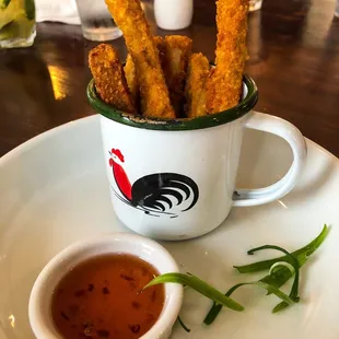 Fried Eggplant! instagram: @diningwithkels