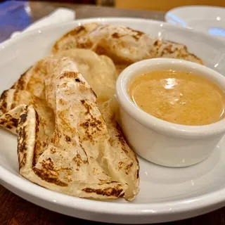 Roti with Red Curry Sauce