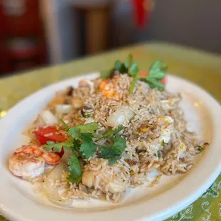 Seafood fried rice