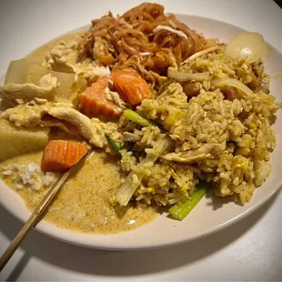 Pad Thai Pineapple Fried Rice Yellow Curry