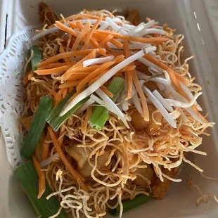 Mee krob was tasty