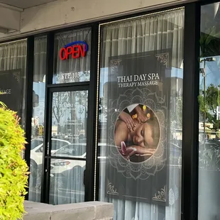 Open sign but rude if you want an appointment.