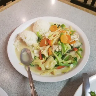 Green curry - kinda watery