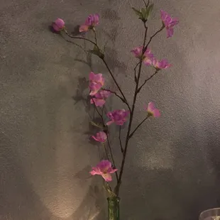 Flowers and candle light. Bring your lady.