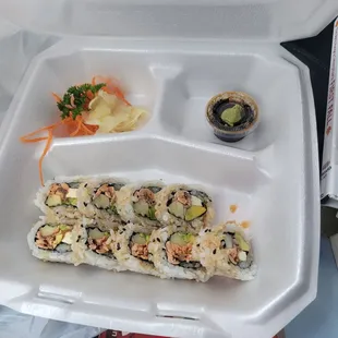 Salmon teriyaki roll