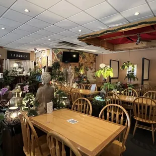 the interior of a restaurant