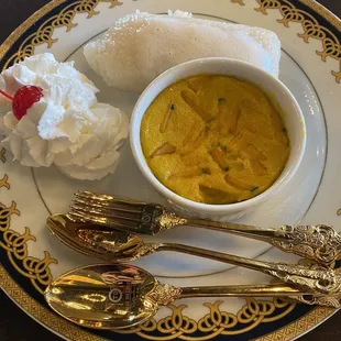 Pumpkin custard desert.