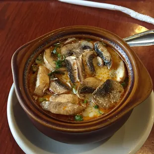 Bowl of coconut soup