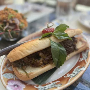 Thai Philly cheesesteak