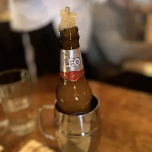 Frozen beer