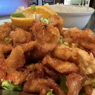 Orange Chicken and Rice