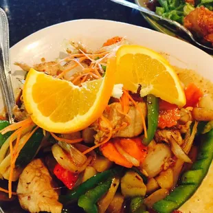 Spicy cashew nut chicken with perfectly cooked veggies