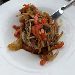 Spicy Garlic & Basil Salmon