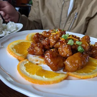 Super exotic Orange Chicken.