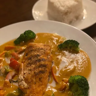 61. Salmon Panang Sauce