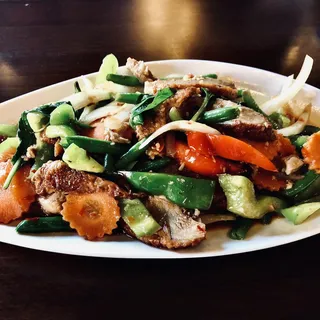 67. Spicy Roasted Basil Duck