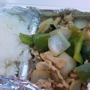 Chicken Basil Stir Fried