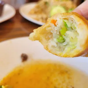 Very disappointing.  Advertised as pork and vegetable eggroll, it lacked any meat. They refunded our $9 for 4 pcs.