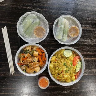 1. Fresh rolls (2) thai 27. 29. Thai Curry Fried Rice 26. Spicy Noodle