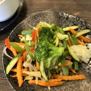 Steamed veggies