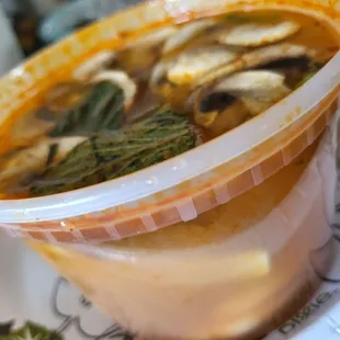 Shrimps tomyum $10 . It&apos;s so hard to diet &amp; save money on Thai food
