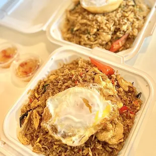 Mild Basil Fried Rice and Spicy Basil Fried Rice ;D