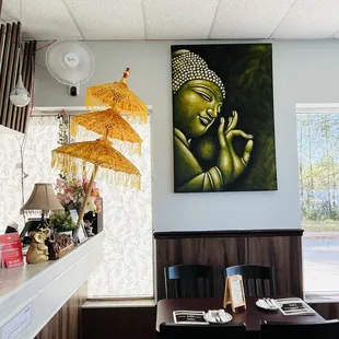 Wall decor made of sand