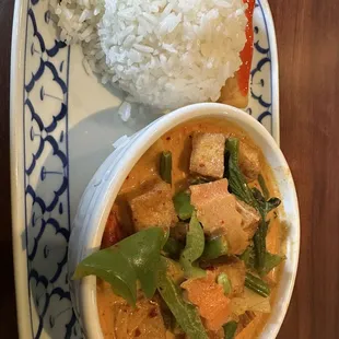 Red curry tofu