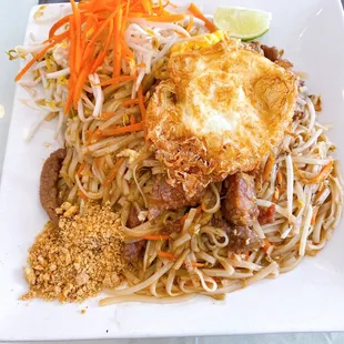 N-1. Pad Thai with fried egg