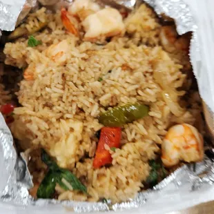 Seafood fried rice