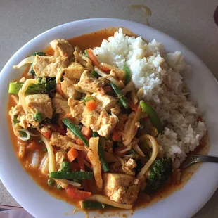 Tofu panang curry