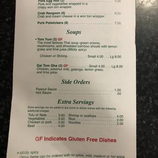 Appetizers &amp; soups.