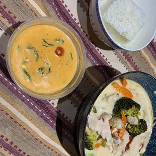 Red Curry and Noodle Tom Ka Soup