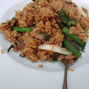 Basil Fried Rice with beef