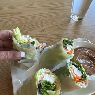 Best, biggest Tofu salad rolls I've ever had!