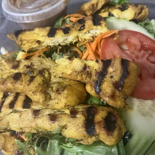 Chicken Satay Salad