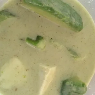 Avocado green curry
