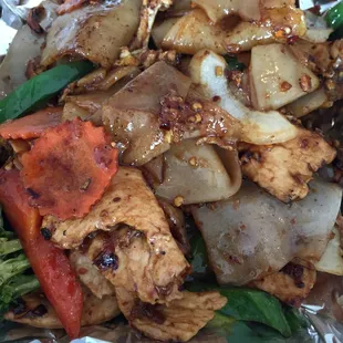 Extra spicy drunken noodle. Pretty GOod!