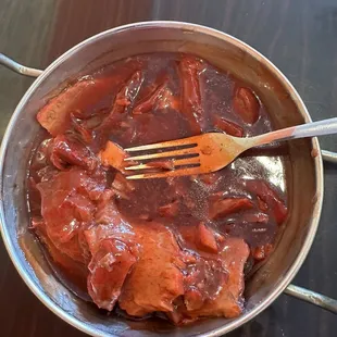 It doesn&apos;t taste like BBQ, different from the picture on the menu