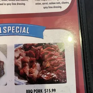 This is what I ordered pork bbq but gave me pork with sauce