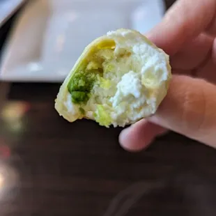 Avocado and creme cheese puffs