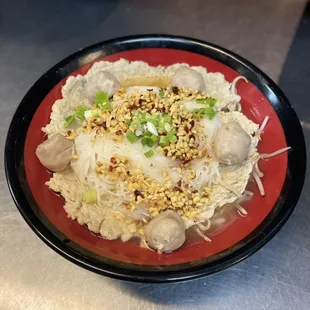 Tom Yum "Pork Bowl" Noodles Soup