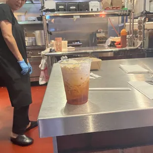 She gave me a drink for free