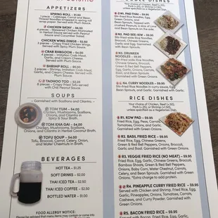 menu, sushi and sashimi