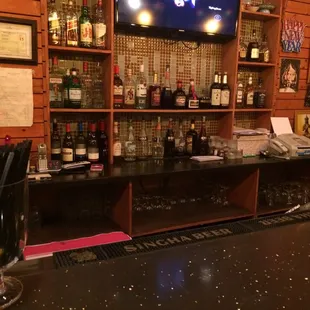 Little bar area