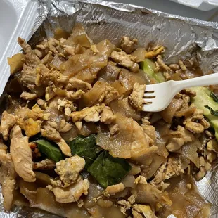 Chicken 30. Pad See Eu Noodles