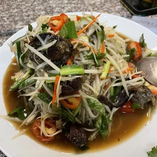 Super authentic salad i asked for. Delicious