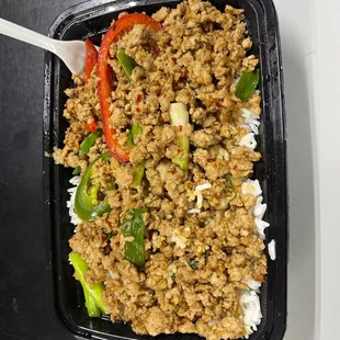 Kra Pro with Egg over Rice